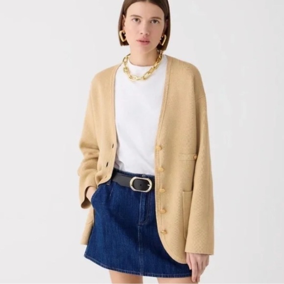 J.Crew Women's Long V-Neck Sweater Blazer (Size 2X) - Picture 1 of 6
